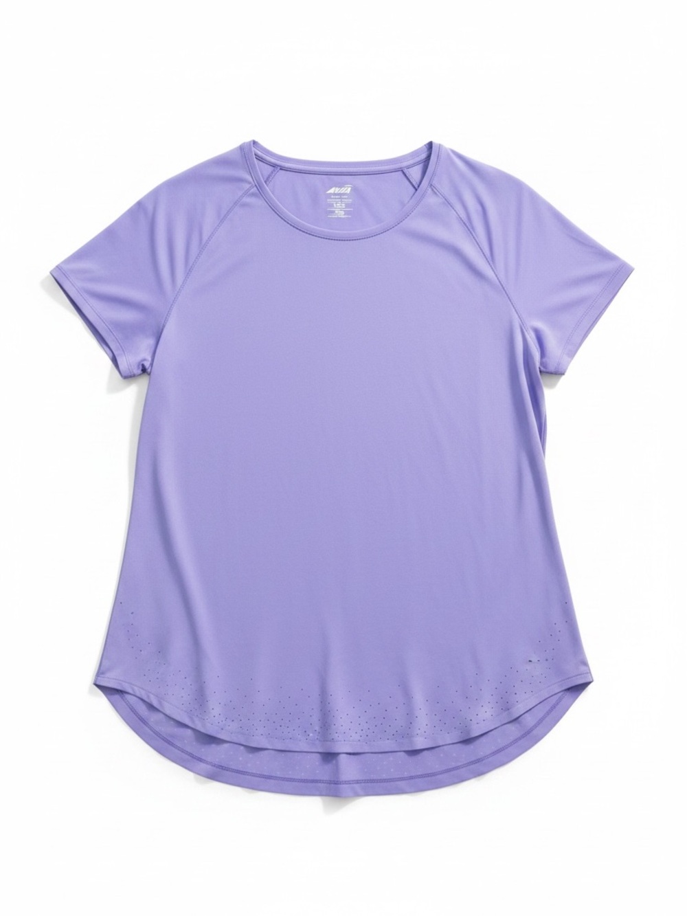 Avia Lavender Short Sleeve Performance Tee Size 16-18 Lightweight Cool